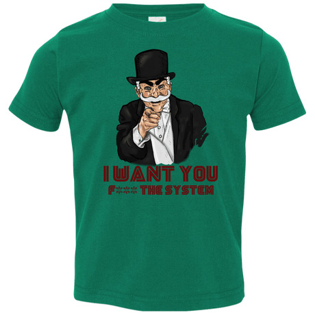 T-Shirts Kelly / 2T i want you f3ck the system Toddler Premium T-Shirt