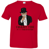 T-Shirts Red / 2T i want you f3ck the system Toddler Premium T-Shirt