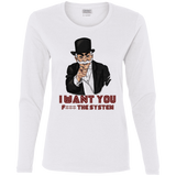 T-Shirts White / S i want you f3ck the system Women's Long Sleeve T-Shirt