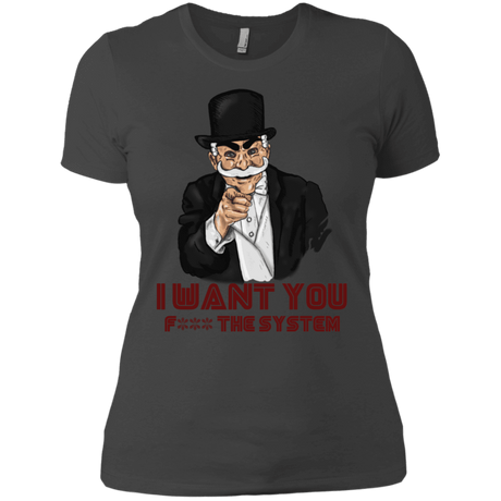 T-Shirts Heavy Metal / X-Small i want you f3ck the system Women's Premium T-Shirt