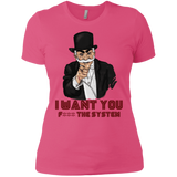 T-Shirts Hot Pink / X-Small i want you f3ck the system Women's Premium T-Shirt