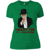 T-Shirts Kelly Green / X-Small i want you f3ck the system Women's Premium T-Shirt