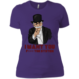 T-Shirts Purple Rush/ / X-Small i want you f3ck the system Women's Premium T-Shirt