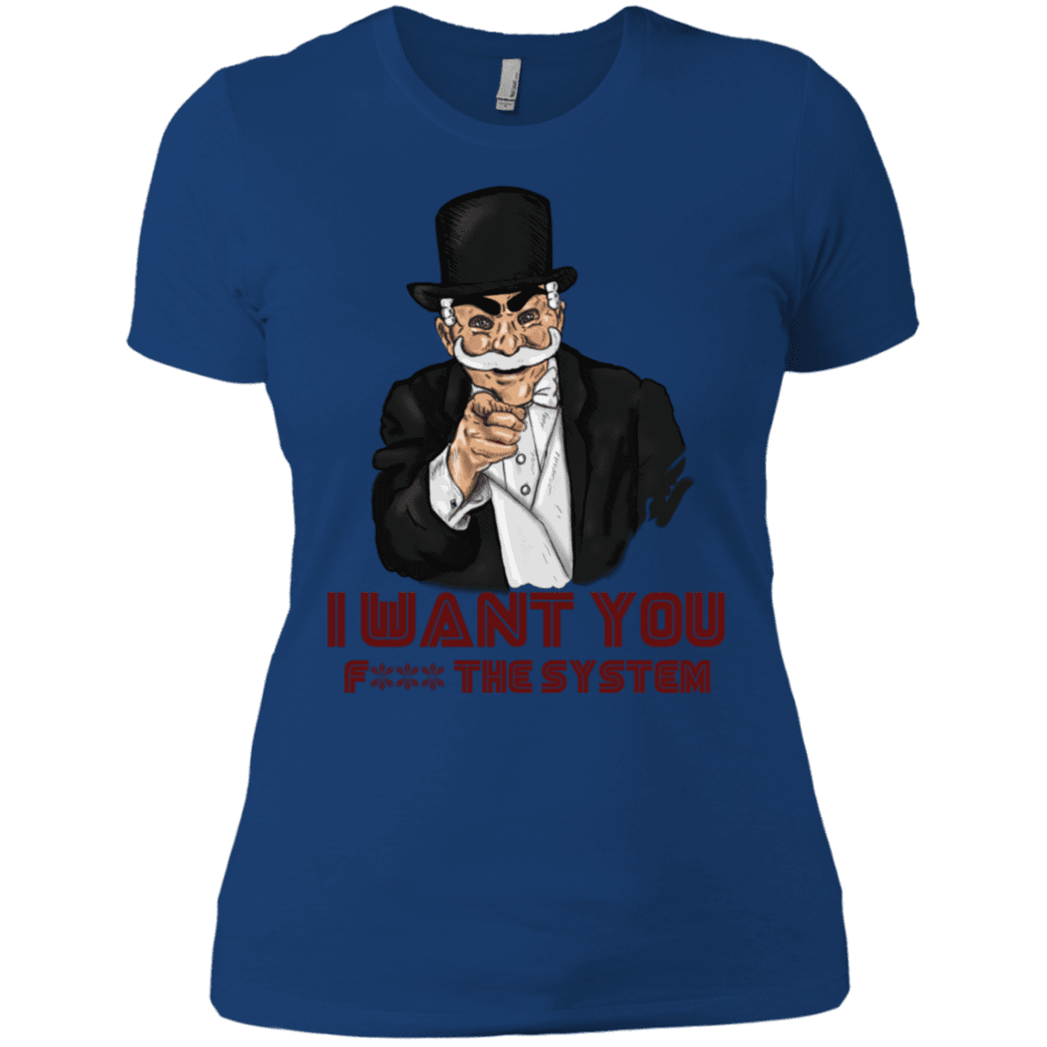 T-Shirts Royal / X-Small i want you f3ck the system Women's Premium T-Shirt