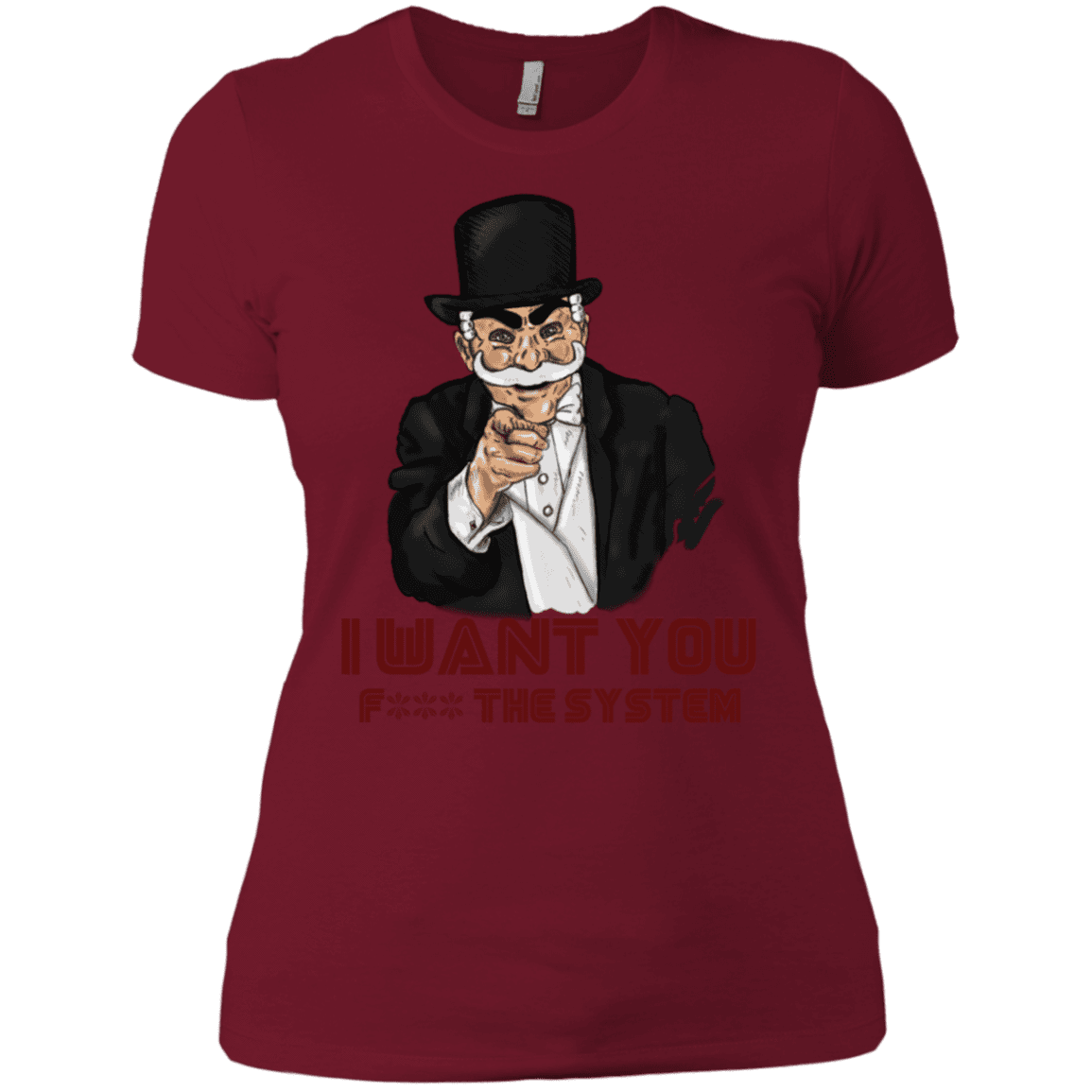 T-Shirts Scarlet / S i want you f3ck the system Women's Premium T-Shirt
