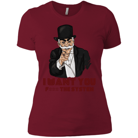T-Shirts Scarlet / S i want you f3ck the system Women's Premium T-Shirt