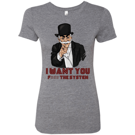 T-Shirts Premium Heather / S i want you f3ck the system Women's Triblend T-Shirt