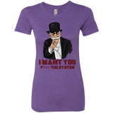 T-Shirts Purple Rush / S i want you f3ck the system Women's Triblend T-Shirt