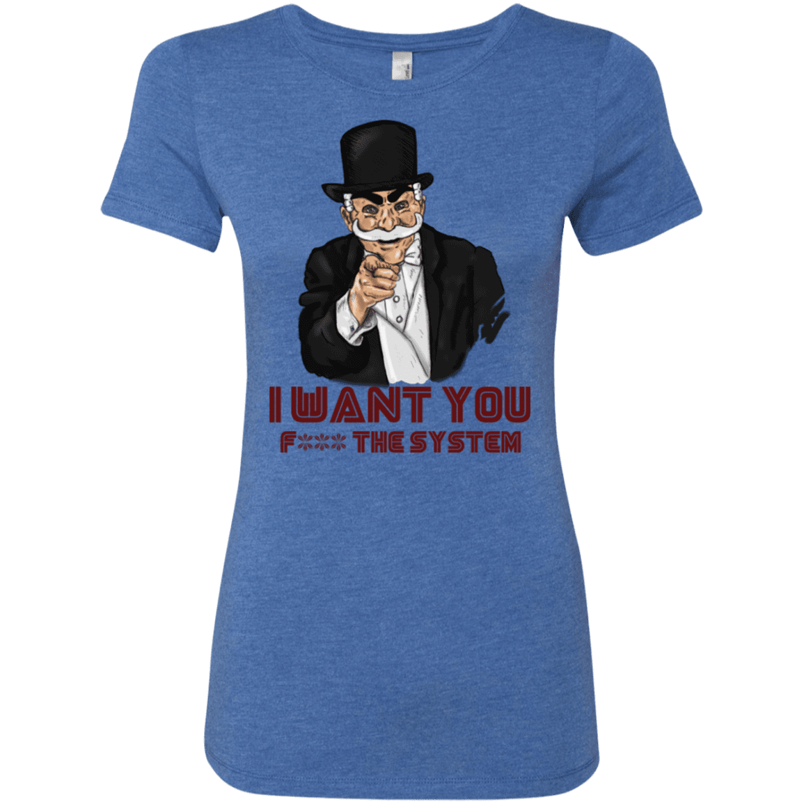 T-Shirts Vintage Royal / S i want you f3ck the system Women's Triblend T-Shirt