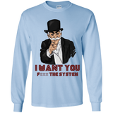 T-Shirts Light Blue / YS i want you f3ck the system Youth Long Sleeve T-Shirt