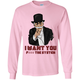 T-Shirts Light Pink / YS i want you f3ck the system Youth Long Sleeve T-Shirt