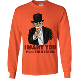 T-Shirts Orange / YS i want you f3ck the system Youth Long Sleeve T-Shirt