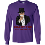 T-Shirts Purple / YS i want you f3ck the system Youth Long Sleeve T-Shirt