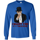 T-Shirts Royal / YS i want you f3ck the system Youth Long Sleeve T-Shirt