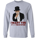 T-Shirts Sport Grey / YS i want you f3ck the system Youth Long Sleeve T-Shirt
