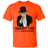 T-Shirts Orange / YXS i want you f3ck the system Youth T-Shirt