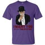 T-Shirts Purple / YXS i want you f3ck the system Youth T-Shirt