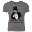 T-Shirts Premium Heather / YXS i want you f3ck the system Youth Triblend T-Shirt
