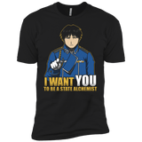 T-Shirts Black / YXS I Want You To Be A State Alchemist Boys Premium T-Shirt