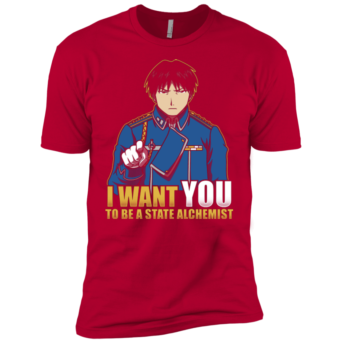 T-Shirts Red / YXS I Want You To Be A State Alchemist Boys Premium T-Shirt