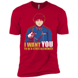 T-Shirts Red / YXS I Want You To Be A State Alchemist Boys Premium T-Shirt