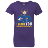 T-Shirts Purple Rush / YXS I Want You To Be A State Alchemist Girls Premium T-Shirt