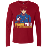 T-Shirts Cardinal / Small I Want You To Be A State Alchemist Men's Premium Long Sleeve