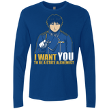 T-Shirts Royal / Small I Want You To Be A State Alchemist Men's Premium Long Sleeve