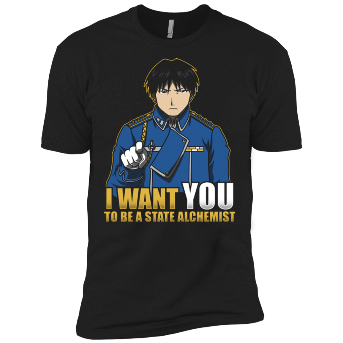 T-Shirts Black / X-Small I Want You To Be A State Alchemist Men's Premium T-Shirt