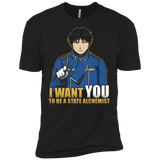 T-Shirts Black / X-Small I Want You To Be A State Alchemist Men's Premium T-Shirt