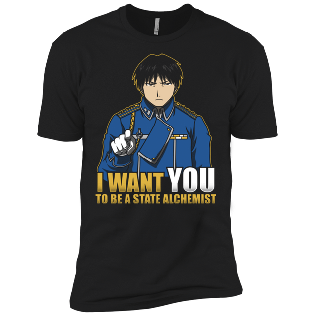 T-Shirts Black / X-Small I Want You To Be A State Alchemist Men's Premium T-Shirt