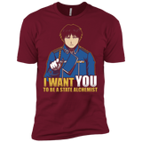 T-Shirts Cardinal / X-Small I Want You To Be A State Alchemist Men's Premium T-Shirt