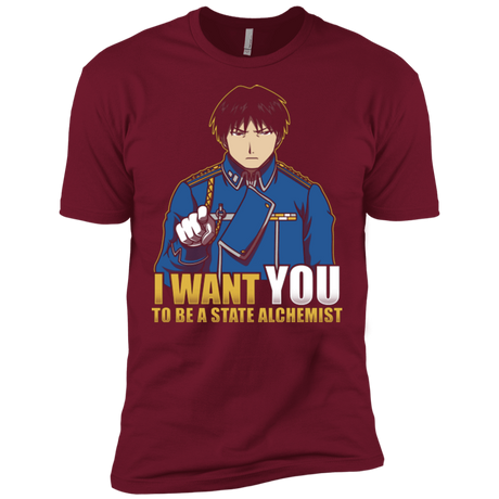 T-Shirts Cardinal / X-Small I Want You To Be A State Alchemist Men's Premium T-Shirt