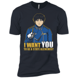 T-Shirts Indigo / X-Small I Want You To Be A State Alchemist Men's Premium T-Shirt