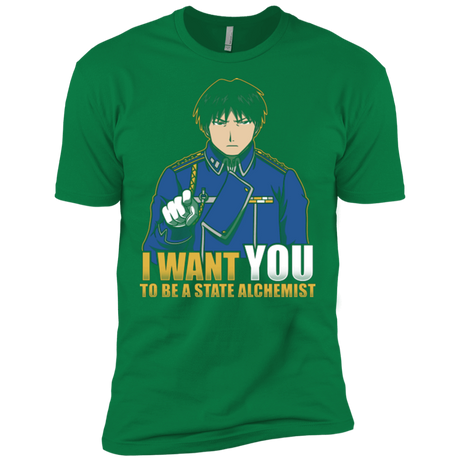T-Shirts Kelly Green / X-Small I Want You To Be A State Alchemist Men's Premium T-Shirt