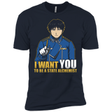T-Shirts Midnight Navy / X-Small I Want You To Be A State Alchemist Men's Premium T-Shirt
