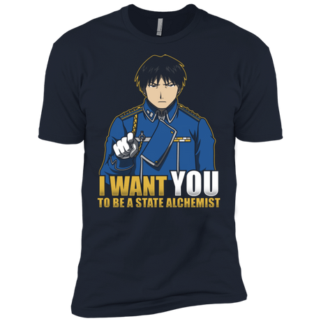 T-Shirts Midnight Navy / X-Small I Want You To Be A State Alchemist Men's Premium T-Shirt