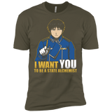 T-Shirts Military Green / X-Small I Want You To Be A State Alchemist Men's Premium T-Shirt