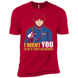 T-Shirts Red / X-Small I Want You To Be A State Alchemist Men's Premium T-Shirt