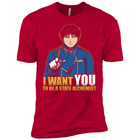 T-Shirts Red / X-Small I Want You To Be A State Alchemist Men's Premium T-Shirt