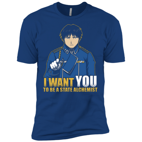 T-Shirts Royal / X-Small I Want You To Be A State Alchemist Men's Premium T-Shirt