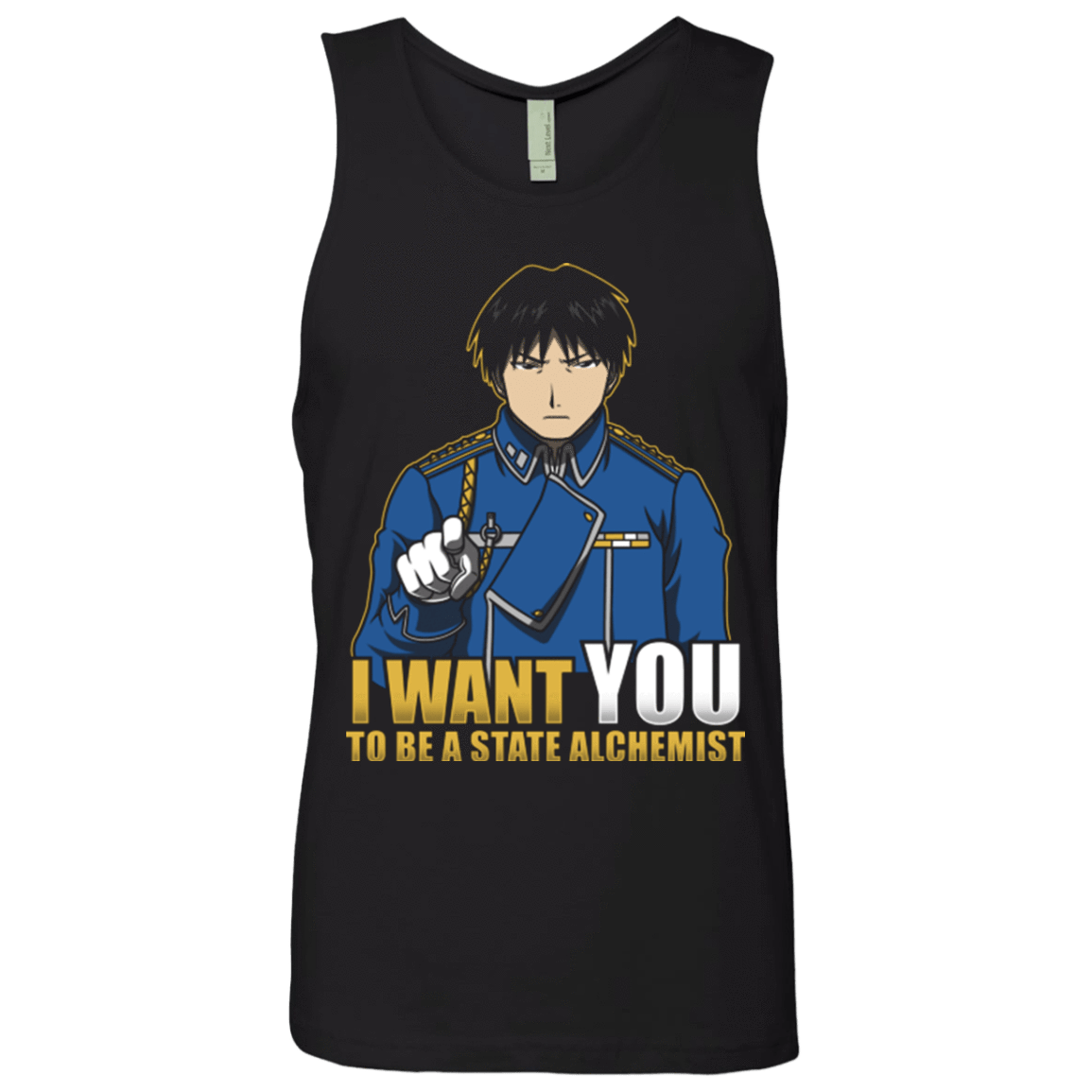 T-Shirts Black / Small I Want You To Be A State Alchemist Men's Premium Tank Top