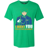 T-Shirts Envy / Small I Want You To Be A State Alchemist Men's Triblend T-Shirt