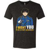 T-Shirts Vintage Black / Small I Want You To Be A State Alchemist Men's Triblend T-Shirt