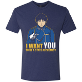 T-Shirts Vintage Navy / Small I Want You To Be A State Alchemist Men's Triblend T-Shirt