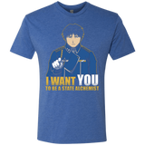 T-Shirts Vintage Royal / Small I Want You To Be A State Alchemist Men's Triblend T-Shirt