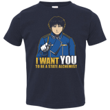 T-Shirts Navy / 2T I Want You To Be A State Alchemist Toddler Premium T-Shirt
