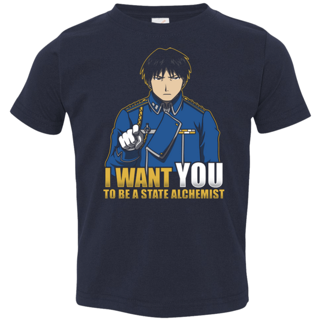 T-Shirts Navy / 2T I Want You To Be A State Alchemist Toddler Premium T-Shirt