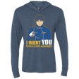 T-Shirts Indigo / X-Small I Want You To Be A State Alchemist Triblend Long Sleeve Hoodie Tee