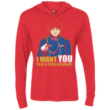 T-Shirts Vintage Red / X-Small I Want You To Be A State Alchemist Triblend Long Sleeve Hoodie Tee